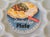 1950s 1950s Anchor Hocking Delphite Blue Egg Plate With 14k Gold Trim - Unused and Mint in Box For Sale - Image 5 of 9