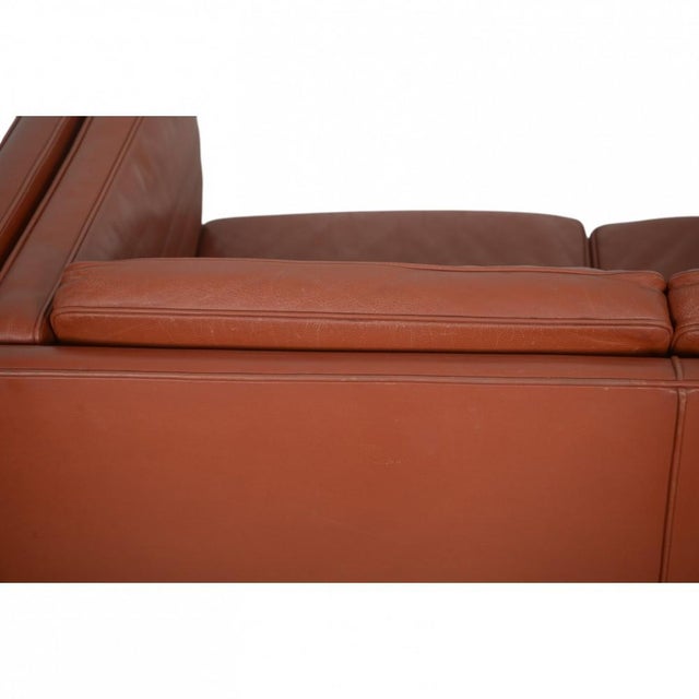 2333 Three-Seater Sofa in Cognac Leather by Børge Mogensen, 1990s For Sale - Image 16 of 18