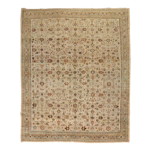 Antique Zabihi Collection Persian Bidjar Rug - 8'3" x 11'6" For Sale