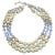 Glass 1950s Vendome Baroque "Pearl" and Blue Crystal Necklace For Sale - Image 7 of 7