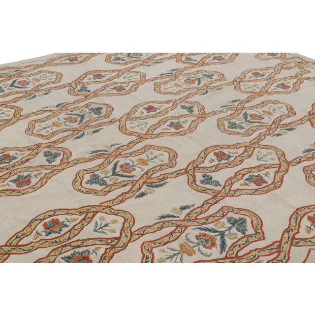 Handwoven in wool, this 10x11 contemporary rug by Rug & Kilim is inspired by antique Tudor rugs, flatweaves and...