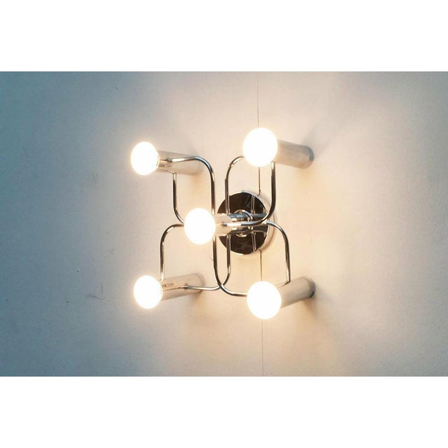 Vintage German Space Age Ceiling Lamp by Gaetano Sciolari for Leola, 1970s For Sale - Image 11 of 18