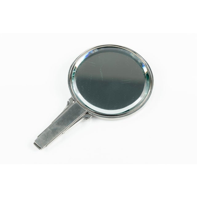 Georg Jensen Georg Jensen Sterling Silver and Ebony Hand Mirror No. 224 by Harald Nielsen, Denmark C. 1930 For Sale - Image 4 of 13