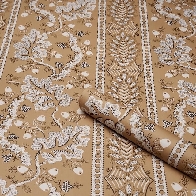 2020s SAMPLE - Schumacher Richmond House Wallpaper In Saffron For Sale - Image 5 of 6