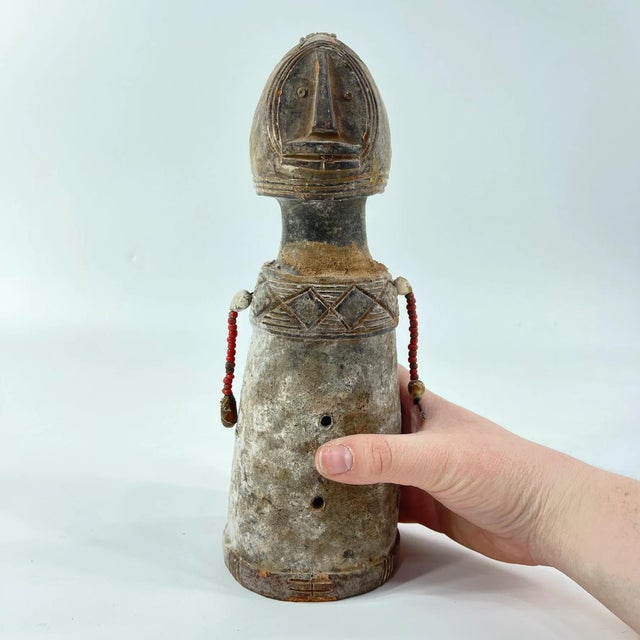 Early 20th Century Early 20th Century Tikar Clay House God 10inch Cameroon For Sale - Image 5 of 7