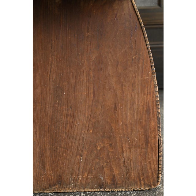 Antique Japanese Wooden Stool / Early 20th Century / Wabi-Sabi Step Stool For Sale - Image 13 of 17