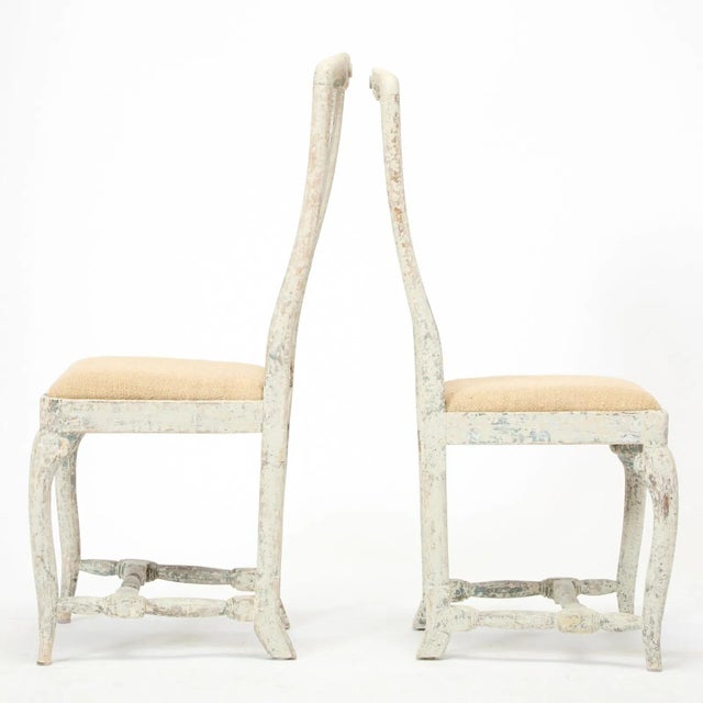 Rococo 18th Century Swedish Rococo Side Chairs - Set of 2 For Sale - Image 3 of 7