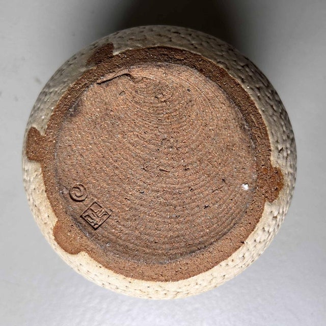 Glazed Earthenware Ikebana Flower Vase, 1950s For Sale - Image 10 of 14