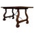 Brown 20th Dining or Console Table of Walnut with Lyre Legs and Heavy Top, Spain For Sale - Image 8 of 18