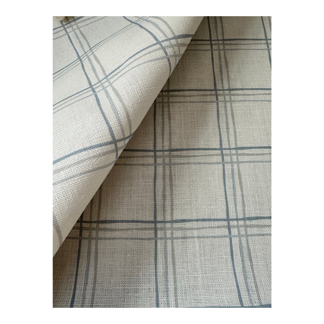Marika Meyer Studio Boxwood Oyster Linen Fabric 5 1/2 Yards For Sale