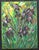 The Dance of the Irises An expressive composition of irises, painted with thick, impasto brushstrokes using a palette...
