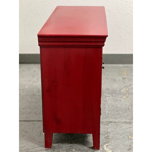 Crate and Barrel Rojo Red Media Storage Chairish