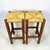 Rustic Wood and Straw Bar Stools, Italy, 1980s, Set of 2 For Sale - Image 3 of 8