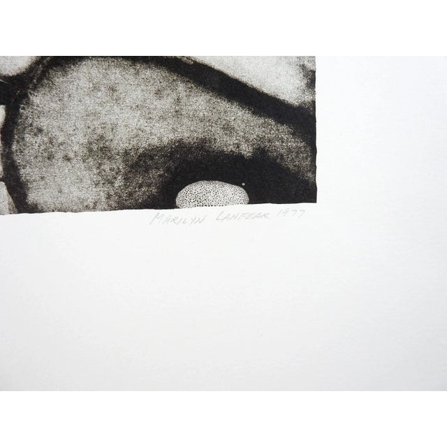 Contemporary Abstract Saddle Shapes Lithograph by Marilyn Lanfear For Sale - Image 3 of 5