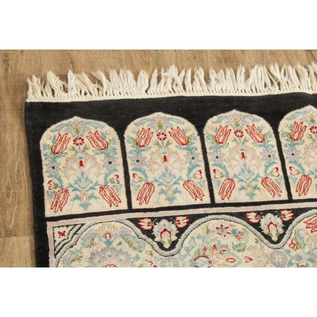 1950s Chinese Semi Antique 7'8 inch x 4'6 inch Wool Area Rug For Sale - Image 5 of 12
