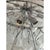 Contemporary italian chandelier with transparent venied-white “tronchi ” murano glass . this round chandelier showcases a...