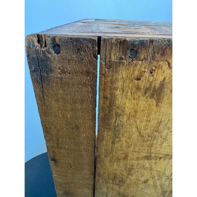 Antique 1916 Golden Wedding Whiskey Crate Jos S Finch Pittsburgh Bottled in Bond Pre-Prohibition For Sale - Image 9 of 12