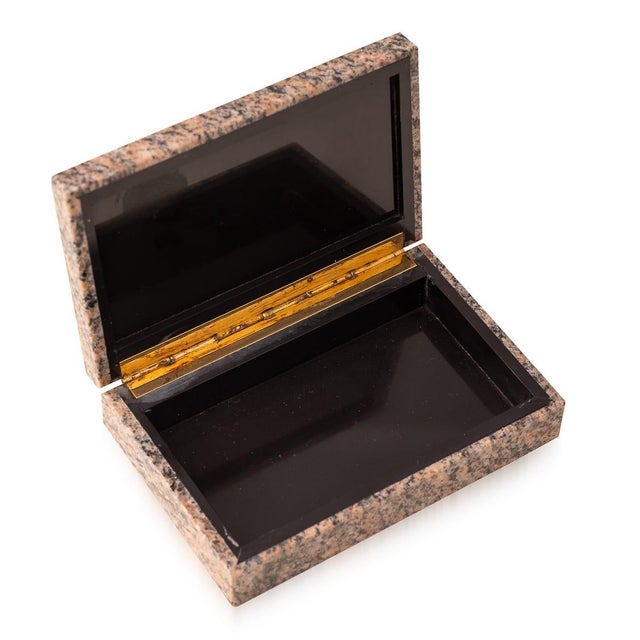 1960s Vintage Italian Juparana Colombo Stone Box, 1960 For Sale - Image 5 of 9