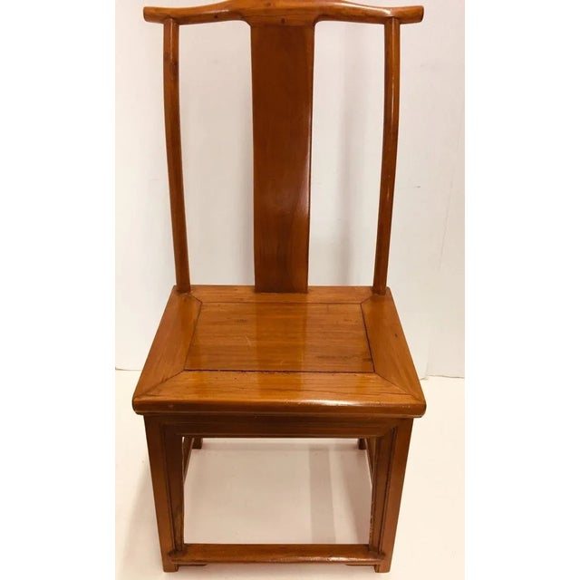 Pair of High Back Chinese Chairs Ming Style For Sale - Image 12 of 12