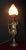 Gothic Revival Bronze Three-Handled Urn Table Lamp with Vianne Flame Shade For Sale - Image 4 of 18