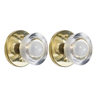 Pair of Modernist Murano glass sconces For Sale