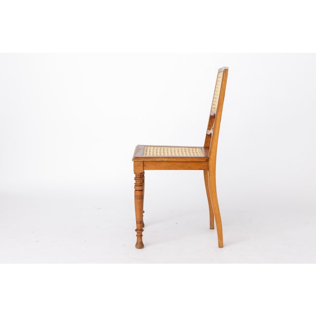 1920s Antique Belgian Dining Chair in Beech Wood, 1920s For Sale - Image 5 of 10