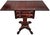 Traditional 19th Century Mahogany Empire Drop Leaf End Table Hand Carved For Sale - Image 3 of 14
