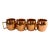 Vintage Miniature Copper Mugs Set/4 For Sale