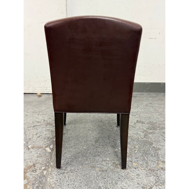 2010s Marco Furniture Leather Side Chair For Sale - Image 5 of 12