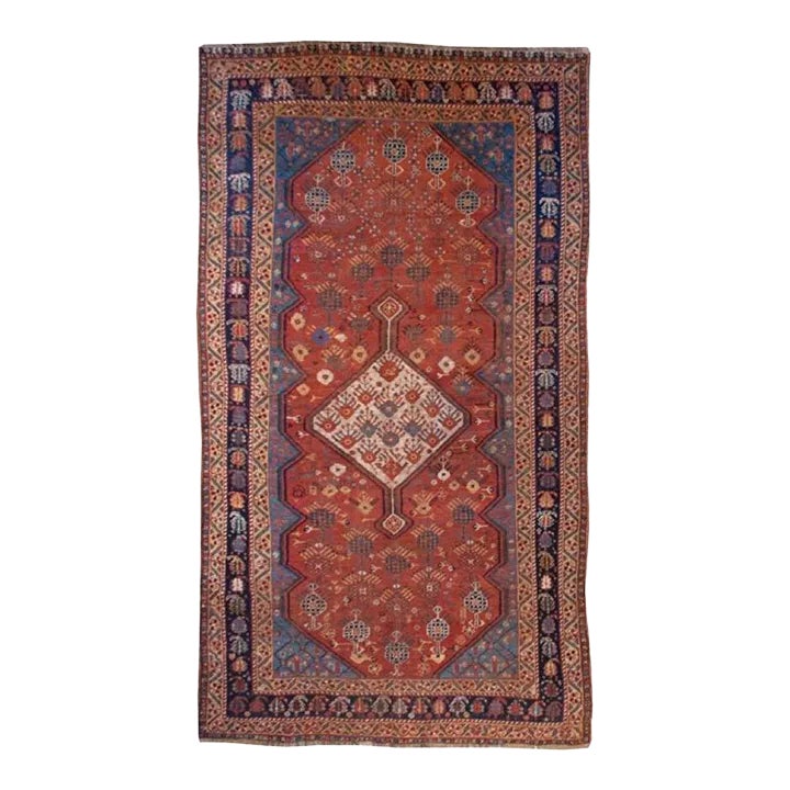 19th Century TreeofLife Medallion Ghashghai Rug Chairish