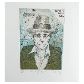 Udo Nolte, Joseph Beuys, Etching, 1984 For Sale