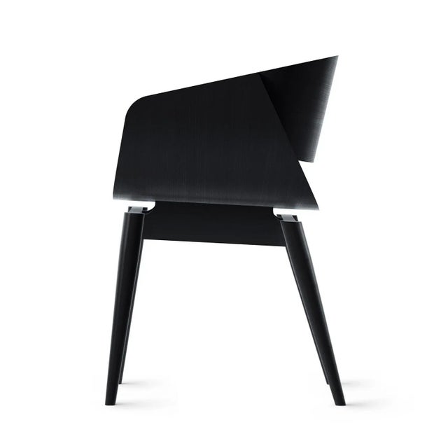 Black 4th Armchair with Soft Black Seat by Almost For Sale - Image 4 of 5