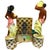 Mid 20th Century Mid-Century Hawaiian Themed Brass & Ceramic Tv Lamp & Planter by Sierra Columbia For Sale - Image 4 of 9