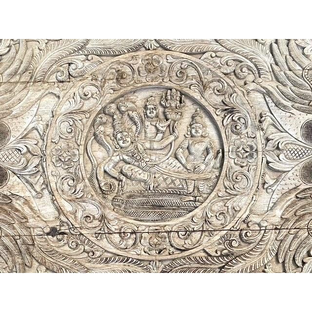 Vintage Hand Carved Elephant Side Table For Sale - Image 10 of 13