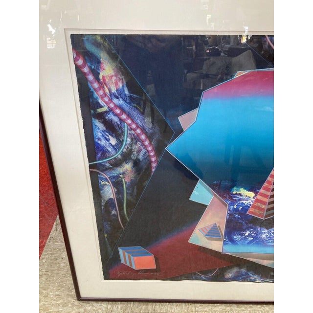 1990s "Mystical Equilibrium” Painting by Shahrokh Rezvani For Sale In Phoenix - Image 6 of 8