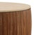 Mid-Century Modern Slatted Teak & Cement Round Coffee Table For Sale - Image 3 of 5