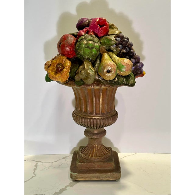 Vintage Urn With Fruit For Sale - Image 13 of 13
