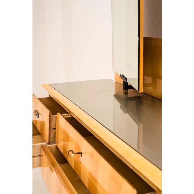 Italian Maple Wood Dressing Table, 1950s For Sale - Image 6 of 16
