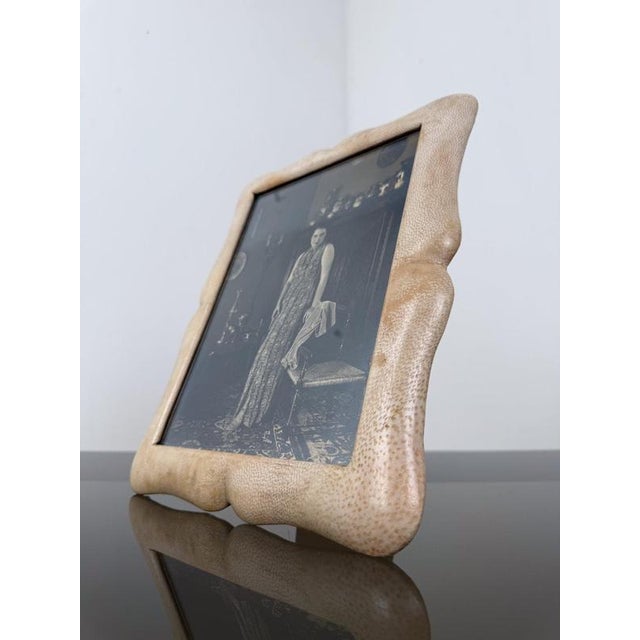 Italian Goatskin Picture Frame from Bolzani, Milan, 1920s For Sale - Image 11 of 18