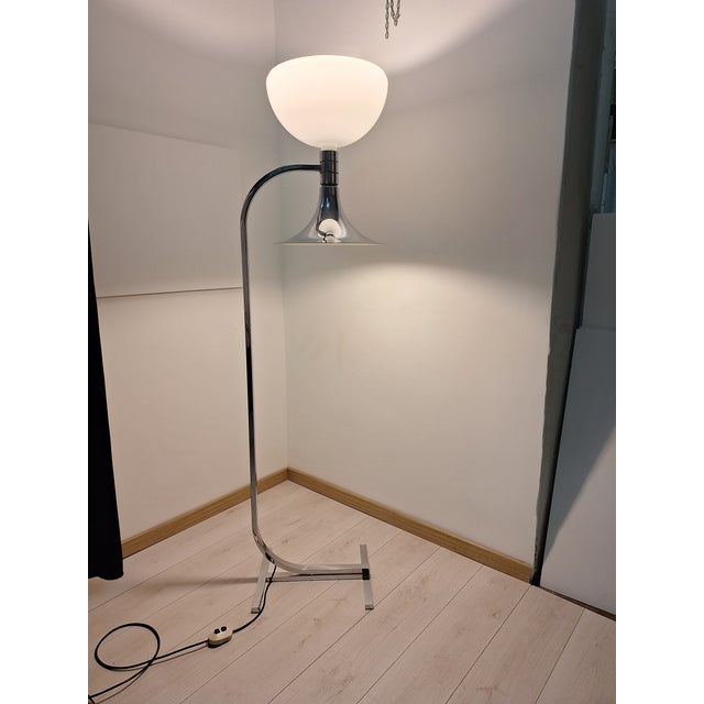 AM/AS Model Floor Lamp in Chrome-Plated Metal by Franco Albini and Franca Helg for Sirrah, 1960s For Sale - Image 15 of 18