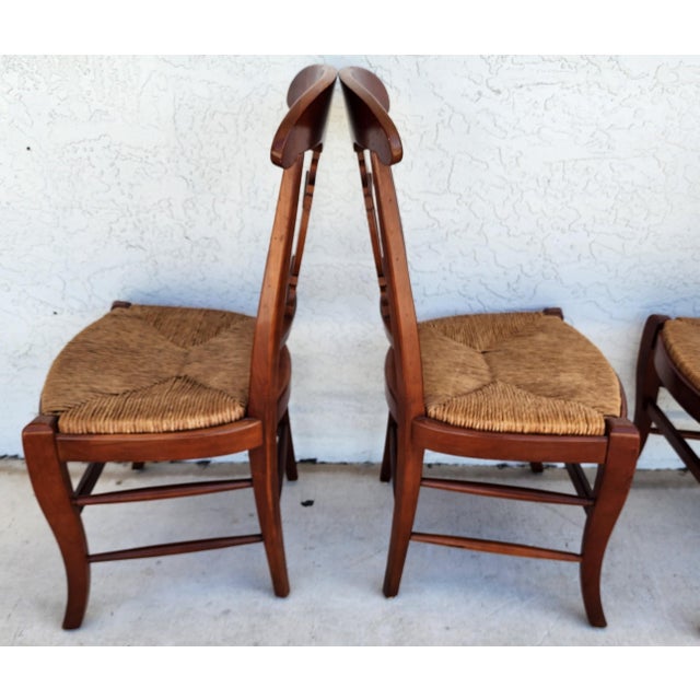 Hickory Chair Furniture Company French Country Dining Chairs by Hickory Chair Co Set of 4 For Sale - Image 4 of 17