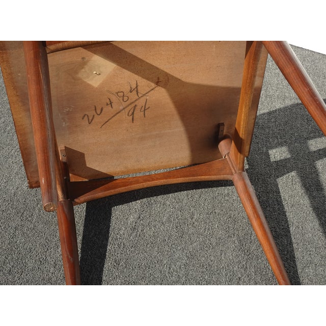 Vintage Mid Century Modern Brown End Table For Sale - Image 12 of 12