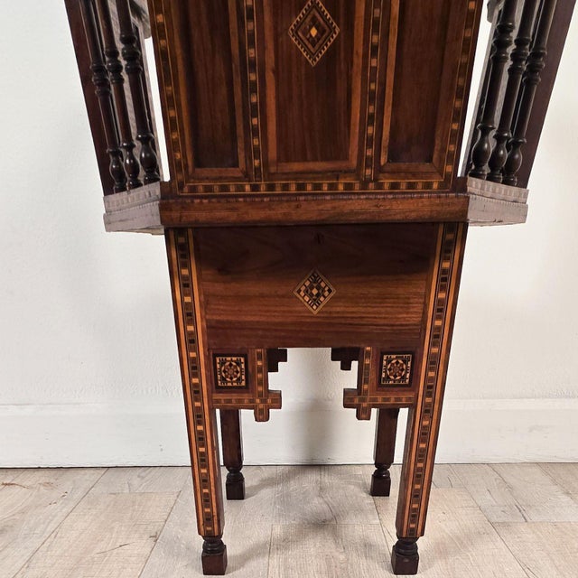 Pair of Syrian Shell Inlaid Hall Chairs, Circa 1960 For Sale - Image 14 of 14