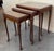 Early 20th Century Set of Three Mahogany Nesting tables with Glass Top For Sale - Image 17 of 18