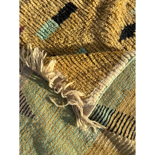 Modern Moroccan Rug Handmade Wool – Colorful Berber Area Rug For Sale - Image 9 of 9