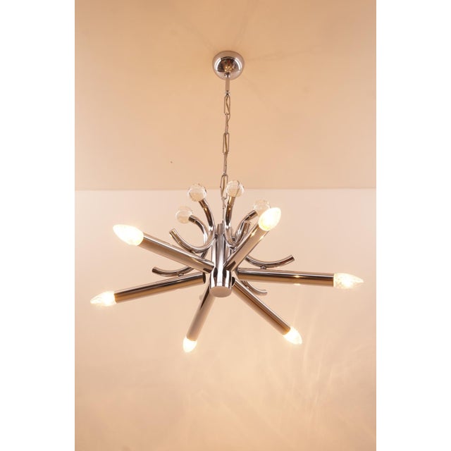 Sputnik Chrome Pendant Lamp, 1970s For Sale - Image 4 of 15