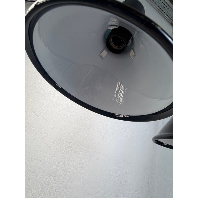 Danish Mini P&T Pendant Lights in Dark Blue Glass by Michael Bang for Holmegaard, 1960s, Set of 2 For Sale - Image 6 of 8