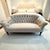 Lee Industries Tufted Linen Loveseat For Sale - Image 11 of 11