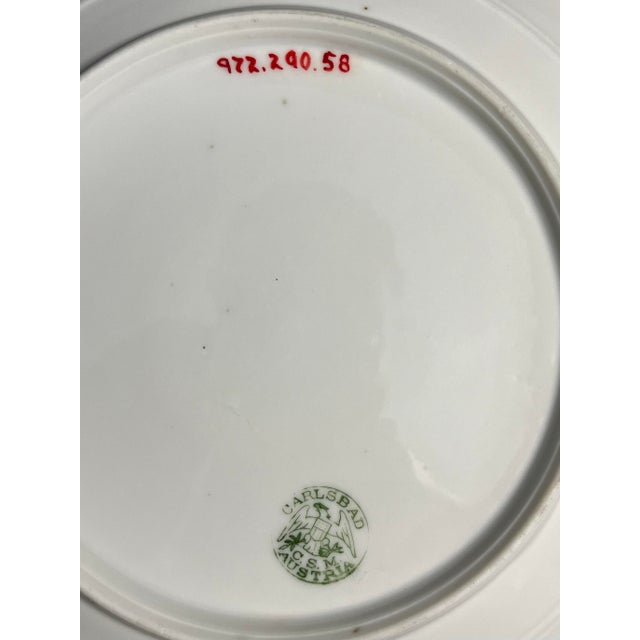 Early 20th Century Pair of Antique Carlsbad Austria Fine White Porcelain Scalloped Side Plates For Sale - Image 5 of 6