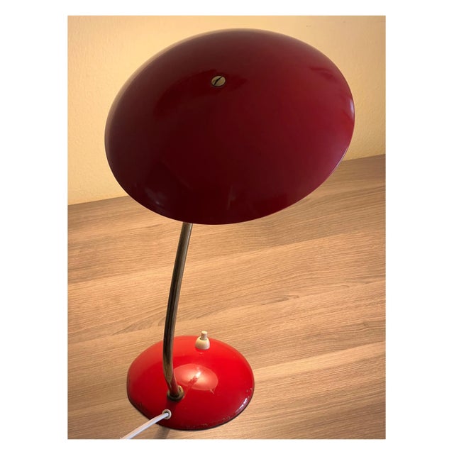 Metal Bauhaus Table Lamp from Kaiser Leuchten, 1950s For Sale - Image 7 of 15